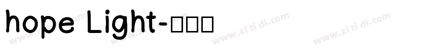 hope Light字体转换
